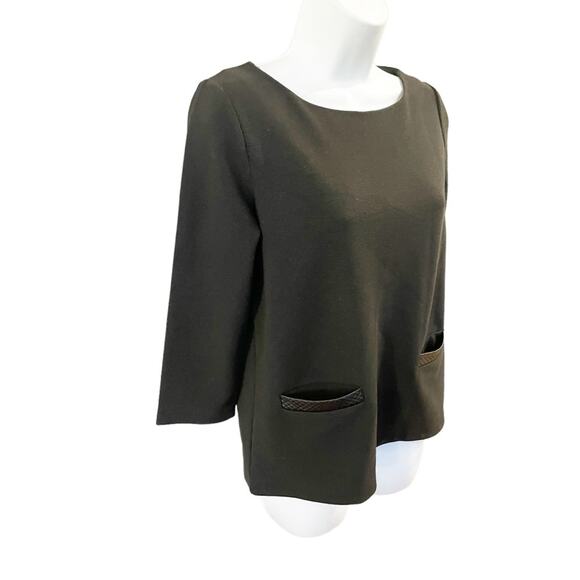 Club Monaco Black Structural Top Size Small - Picture 3 of 11